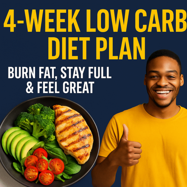 4-Week Low Carb Diet Plan: Burn Fat, Stay Full & Feel Great
