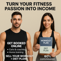 fitness trainer booking and 60 percent commission program