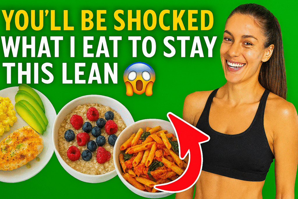 Realistic daily meal routine to stay lean and fit long-term