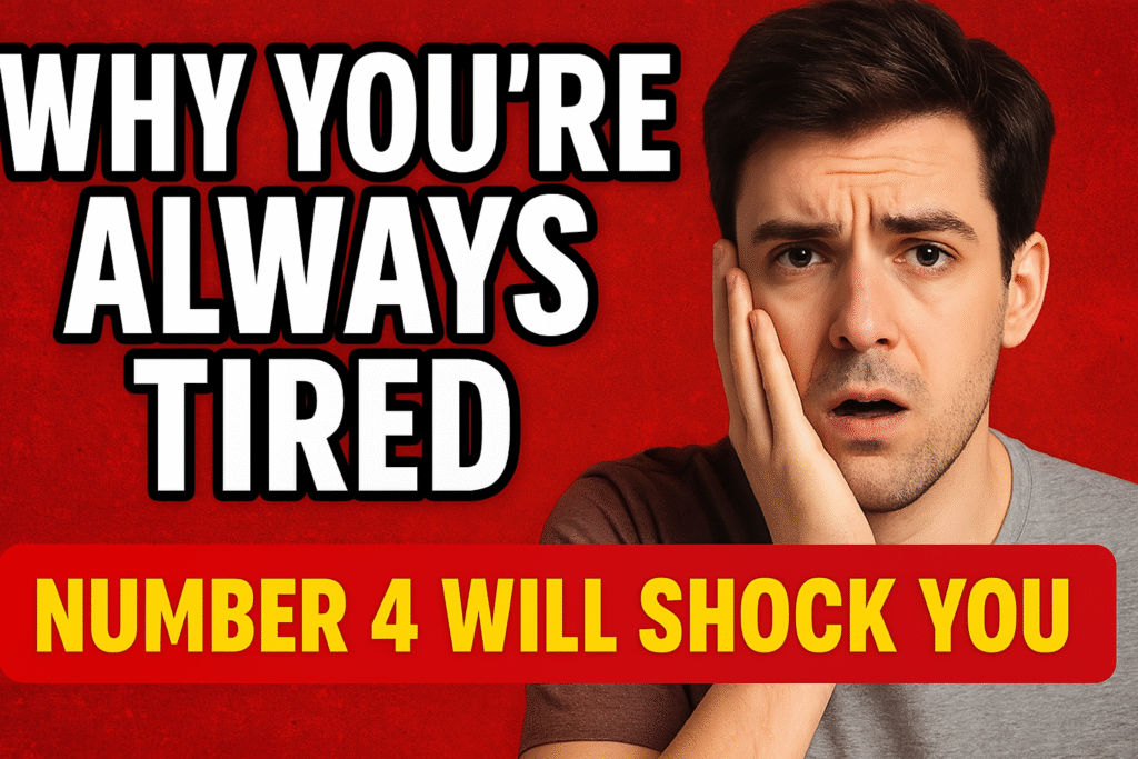 A man or woman lying on a couch, bed, or desk looking tired or drained
